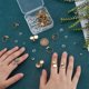 thumbnail image 3 of 18K Gold Plated Ring Blanks 18pcs Ring Bases Open Cuff Blank Rings 304 Stainless Steel Flat Round Ring Bezel Trays with 36pcs 4 Sizes Glass Cabochons for Ring Jewelry Making 6/8/10/12mm, 3 of 5