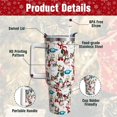 thumbnail image 4 of 40 oz Christmas Tumblers with Handle and Straw, Vintage Snowman 40oz Stainless Steel Vacuum Insulated Travel Coffee Mug Cup Water Bottle, Christmas Decor Stuff Accessories Gifts for Women, 4 of 6
