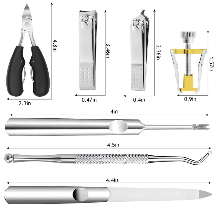 LANNEY 7-Piece Toenail Clipper Set For Thick Nails photo 7