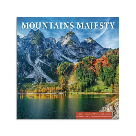 DaySpring Monthly Calendar(12"x12")Mountains Majesty 12 Mo Jan 2026-Dec 2026