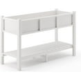 thumbnail image 6 of Dycanpo Raised Garden Bed with Legs and Storage Shelf, Outdoor Planter Box, 47x19x28in, White, 6 of 9