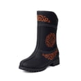 thumbnail image 1 of Daznico Bottes à Tige Grand pour Femmes, Bottes pour Femmes d'Automne et d'Hiver Rétro Brodées à Talon Épais, Bottines Courtes Style Cowboy à Talon Moyen, Bottes Cowboy pour Femmes, Taille 9, 1 of 8