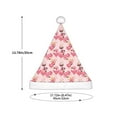 thumbnail image 3 of Haiem Summer Flamingo Pattern Santa Hat Confortable Velvet Christmas Hat for Christmas Party Favors Fit for Adults and Kids, 3 of 6