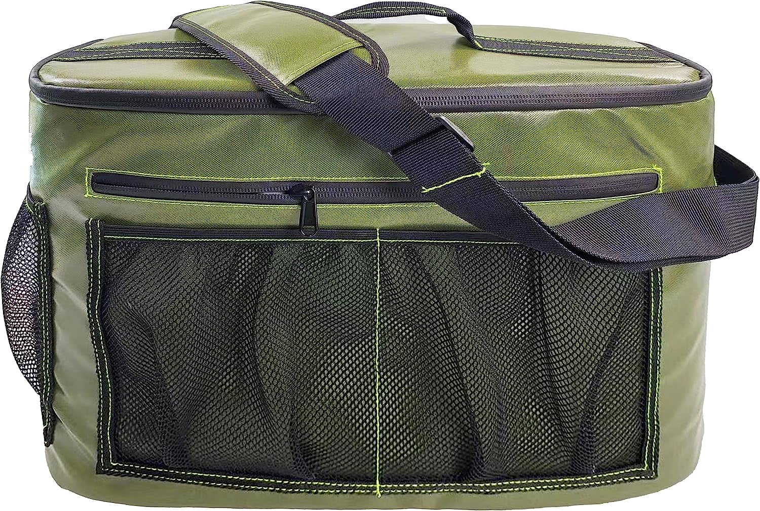 Skywin Kayak Cooler Behind Seat - Waterproof Kayak Seat Back Cooler for Kayaks - Compatible with Lawn-Chair Style Seats, Kayak Accessories Stores Drinks and Keeps Them Cool All Day Kayaking (D.Green)