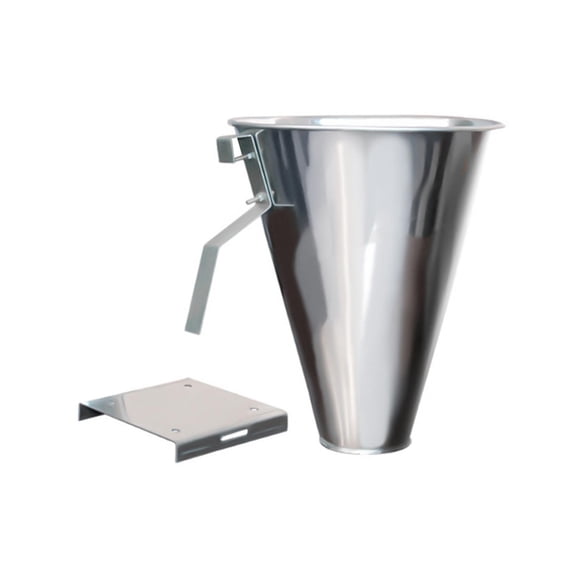 Cono de retención para aves de corral, cono para matar pollo, accesorios portátiles profesionales, hierro fácil con embudo, desplumador de pollo para S