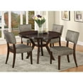 thumbnail image 2 of GZXS Drake Side Chair (Set-2) In Gray Fabric & Espresso, 2 of 2