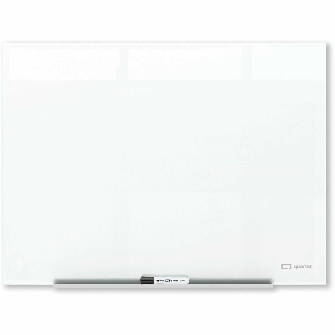 Quartet InvisaMount Magnetic Glass Dry-Erase Board 48 x 36 White Surface