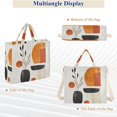 thumbnail image 6 of FORMRS Womens Corduroy Tote Bag Crossbody Shoulder Handbag with Pocket, White Abstract Shapes, 6 of 7