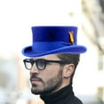 thumbnail image 6 of Fedoras Top Hat Old-fashioned Short Brimmed Top Hat Surprise Gift for Boyfriend, 6 of 13