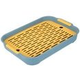 thumbnail image 4 of Cup Drying Rack Gongfu Tea Tray Water Storage Capacity Dish Drain Tray Board Drying Pad Fruit Serving Tray For Kitchen Counter Cup Office, 4 of 6