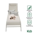 thumbnail image 2 of Camastro Exterior 2Pzs Reclinable Silla Playa Jardín Alberca beige, 2 of 6