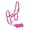 Pink, variant on Adjustable 2-Ply Nylon Halter w/ 7' Lead (Purple)
