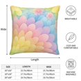 thumbnail image 2 of Multi-Size Linen Sofa Pillow Cover Invisible Zipper Open And Close Strong Use For Sofa Chair Garden Sofa Car Lightgreen Tie Dye Background Rainbow Colors_3 18"X18", 2 of 8