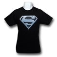 thumbnail image 1 of Superman Steel Symbol Black T-Shirt-Men's Medium, 1 of 2
