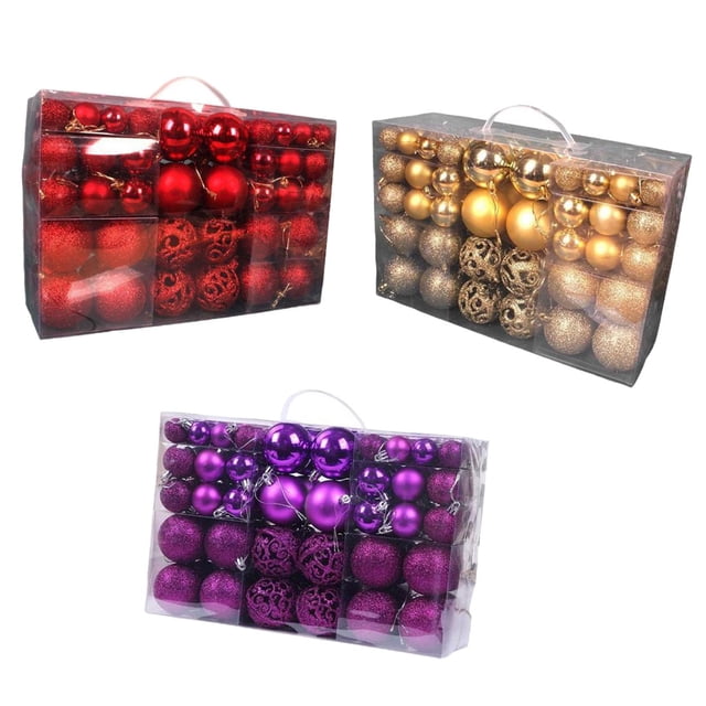 300 adornos navideños con forma de bola, colgantes y adornos para árbol de Navidad, ideales para bodas y hogares. EstiloD