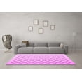 thumbnail image 3 of Ahgly Company Indoor Square Trellis Pink Contemporary Area Rugs, 8' Square, 3 of 4