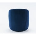 thumbnail image 7 of Swivel Barrel Chair, Modern Accent Sofa Chair, Teddy Fabric Club 360 Degree Swivel Chair, Small Leisure Armchair for Nursery Living Room Hotel Bedroom Office Lounge, Dark Blue, 7 of 7