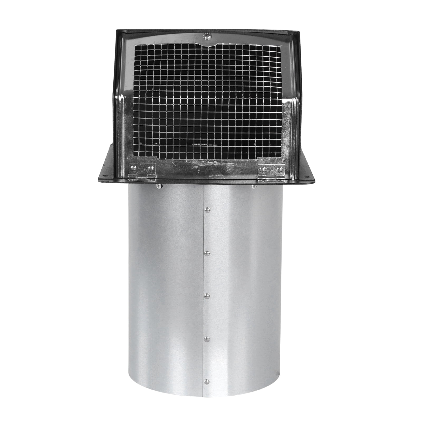 golytefs 6 Inch Dryer Vent Cover Outside with Screen And Damper Wall Vent Cover Cap Exterior Air Exhaust for Residential Housing Kitchen Hvac Duct (Black)