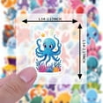 thumbnail image 6 of 35pcs-50pcs Colorful Animal Stickers Marine Life Stickers Cute Sea Creature Stickers for Laptops Phones Suitcases, 6 of 9