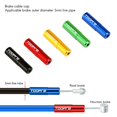 thumbnail image 4 of 200 unidades de puntas de cable de freno para bicicleta, cable de aleación de aluminio azul Afortunado Sencillez, 4 of 5