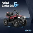 thumbnail image 5 of All-Terrain 4 & Wheelers Road Ride on Toys,Arshin Powerful Kids Toy Vehicle,15.5 mph Variable Speeds,25 Miles Range,Parent Control,Suspension,Disc Brake,Suspension,Perfect Gift(Red), 5 of 9