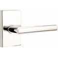 thumbnail image 4 of EMTEK Modern Rectangular Rosette Passage Set with Matching Finish Stuttgart Lever - Choice of Left/Right Handing and 7 Finishes - 5112STURHUS14 - Right Handed (RH) - Polished Nickel (US14), 4 of 6