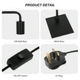 thumbnail image 2 of Industrial Bedside Nightstand Lamp Black, 2 of 5