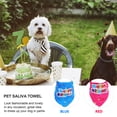 thumbnail image 4 of KAKOWELY 2 baberos de cumpleaños para perros y gatos con estampado creativo, elegantes toallas para la saliva., 4 of 5