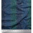 thumbnail image 1 of Soimoi Crepe Silk Fabric Stripe & Mandala Kaleidoscope Decor Fabric Printed Yard 42 Inch Wide, 1 of 1