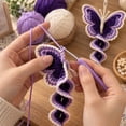 thumbnail image 5 of Butterfly Spiral Hanging Crochet Kit Full DIY Craft Supplies for Christmas Handmade Ornament Comes with Yarn Tools and Detailed Guide (Butterfly), 5 of 9