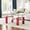 Red, variant on 37.2" Modern Glass Coffee Table, 2-Layer Tempered Glass Top with Storage Shelf, Stainless Steel Frame, Minimalist Accent Table for Living Room