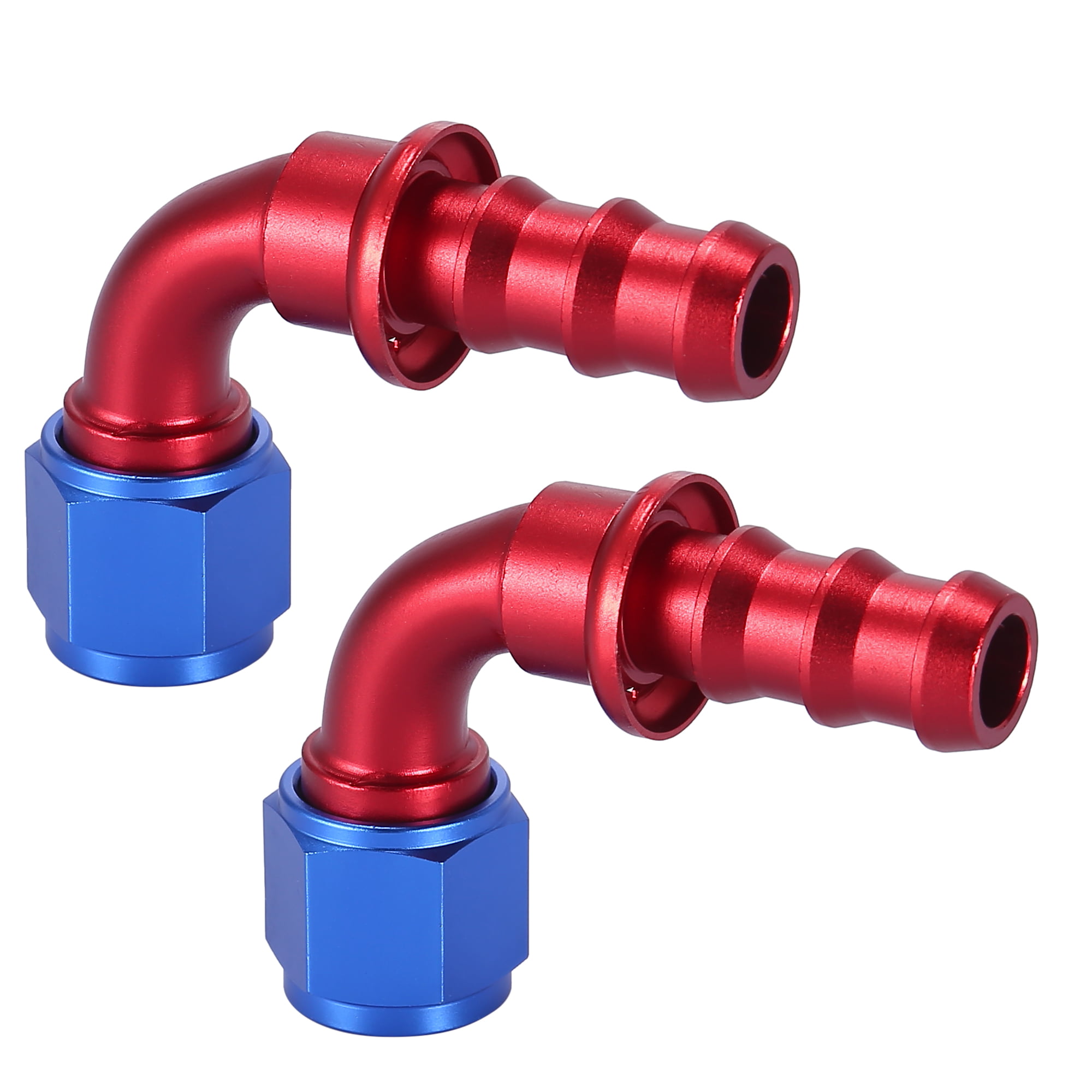 AN6 90 Degree Barb Push-On Hose Fitting Alloy For Fuel Oil Water Hose 6