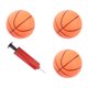 thumbnail image 4 of Juego de 4 artículos deportivos, 3 minipelotas inflables de baloncesto con un inflador para niños., 4 of 5