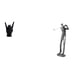 thumbnail image 1 of Estatua de gesto de roca, figuras de resina modernas y creativas, esculturas, ilustraciones de dedos de mano, figura de golf, adecuada para decoración, 1 of 8