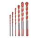 thumbnail image 1 of Juego de brocas de mampostería Uxcell de 6 piezas, broca de cerámica de carburo de 5/32" a 1/2" para azulejos de cerámica y plástico naranja, 1 of 7