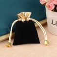 thumbnail image 5 of 10pcs/lot 7x9cm 9x12cm 12x16cm Vintage Velvet Bag Gold Color Trim Drawstring Red Gift Bags Wedding Jewelry Packaging Pouches mixed 15x20cm, 5 of 6