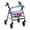 Dreamlike Nebula Butterfly Theme, variant on HELLHERO Dark Ink Butterfly Theme Walker Covers Seat & Backrest Cover Set Gift Option Waterproof and Comfortable for Seniors Adult