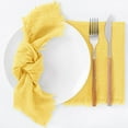 thumbnail image 2 of 6Pcs ReusableTable Napkins,16.5x16.5 inches Washable Cloth Napkins with Fringe,QZS Reusable Dinner Table Decor for Wedding Party Decor, 2 of 6