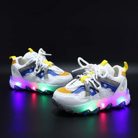 

AIEOTT Toddler Infant Kids Baby Girls Boys LED Light Shoes Casual Shoes Sports Shoes
