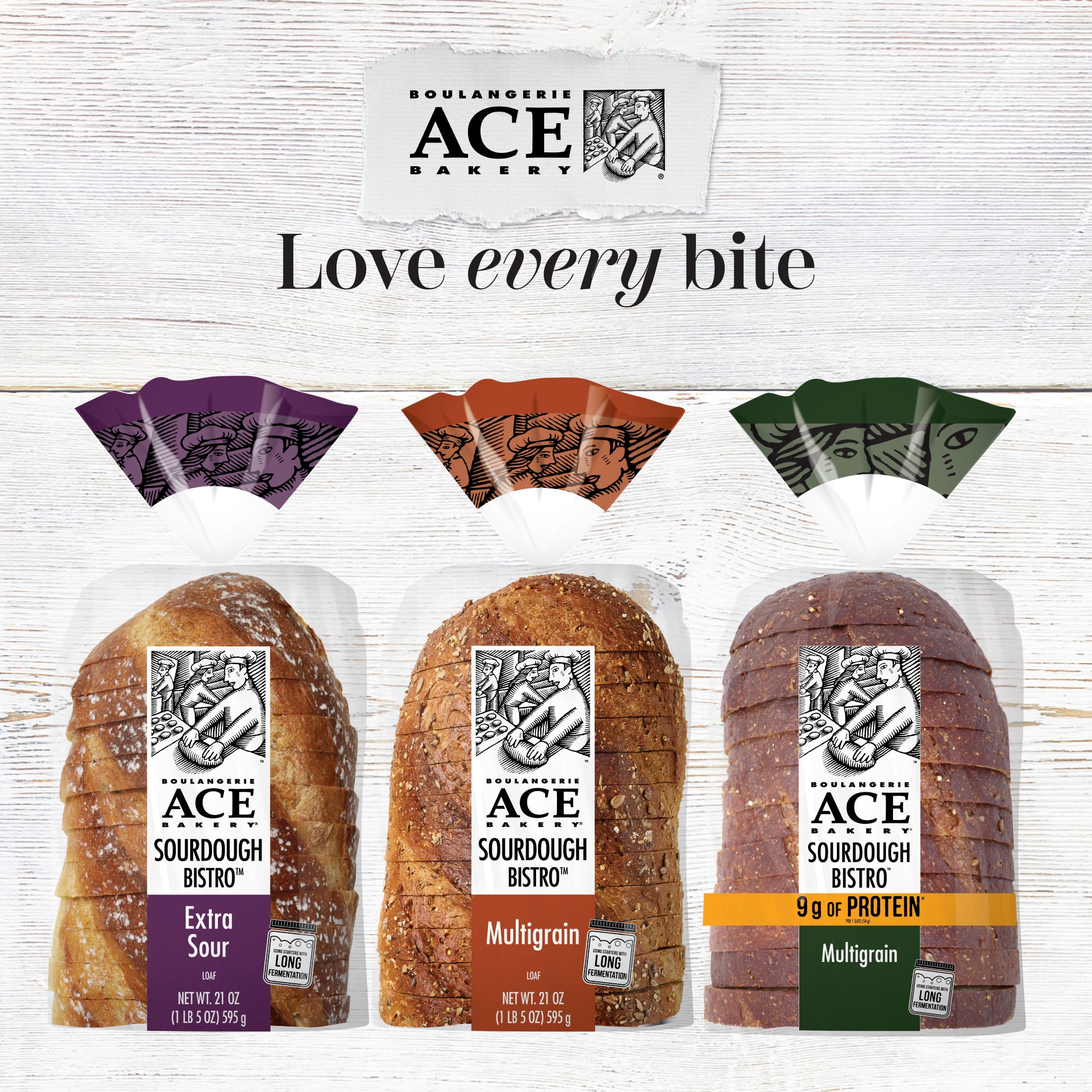 ACE Bakery® Extra Sourdough Bistro Regular Sliced Half-Loaf, 1 Count, 21 oz, Shelf-Stable