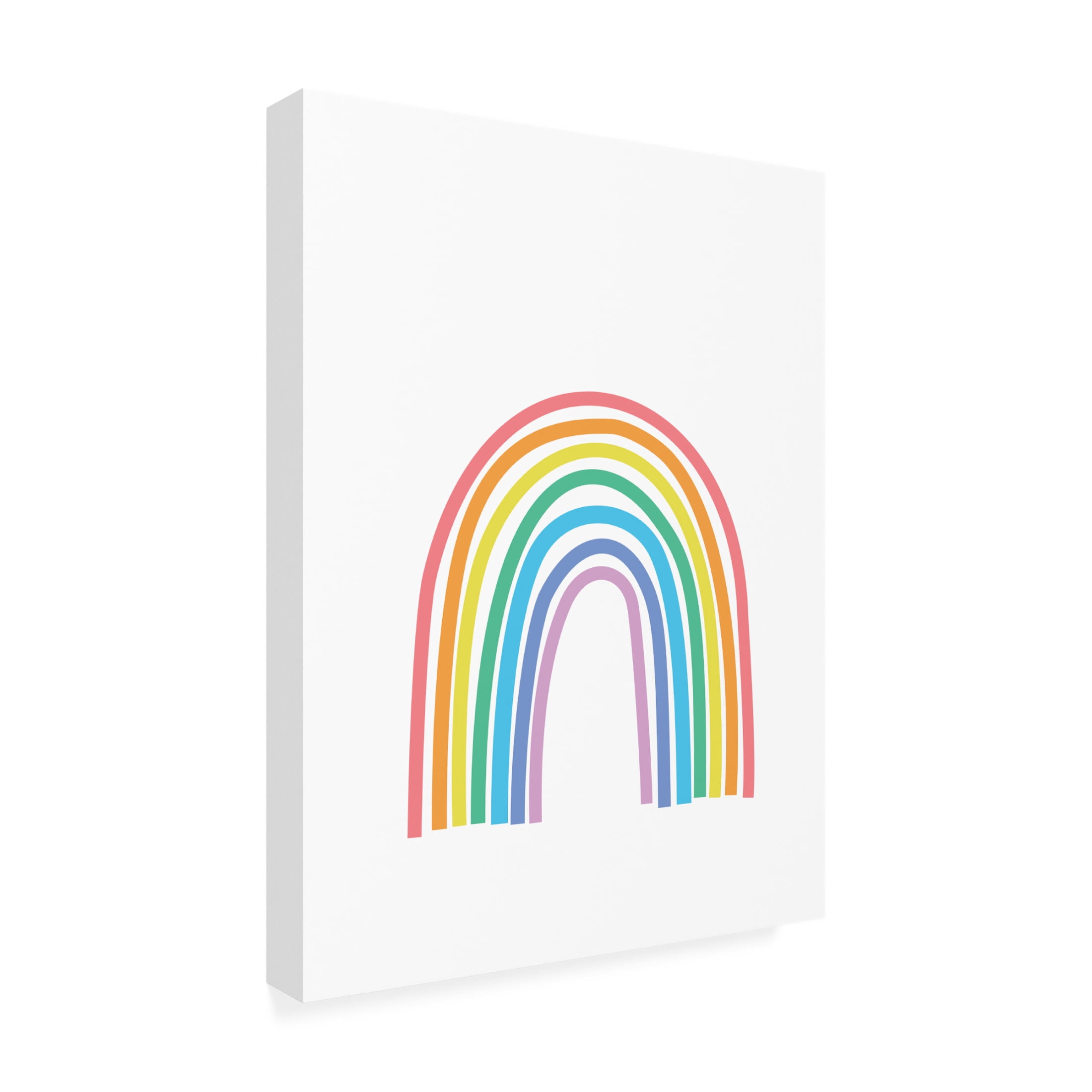 Canvas Wall Art - Tom Quartermaine 'Minimal Abstract Rainbow' Wall Art for Living Room, Bedroom, or Office Décor by Trademark Fine Art - 14 x 19 Inches