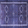thumbnail image 1 of Ahgly Company Indoor Square Persian Blue Traditional Area Rugs, 5' Square, 1 of 4