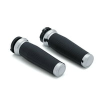 Kuryakyn Thresher Grips for H-D Cable Throttle, Chrome