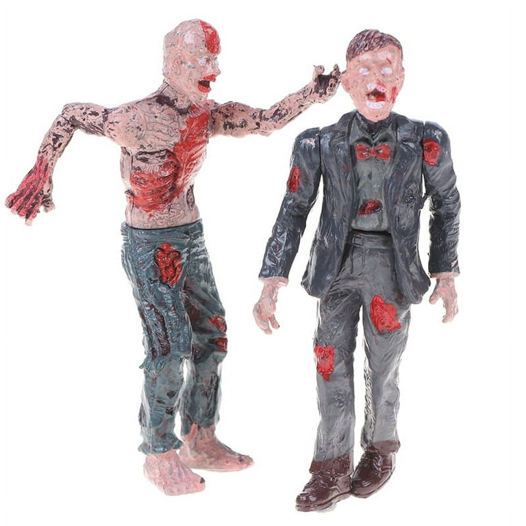Nuolux Zombie Toys Dolls Walking Deadboys Figures Kids Action Miniature  Lovers Models 3 Detailed Static Terror Toys Corpse 