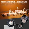 thumbnail image 4 of EAGLE PEAK Outdoor Propane Fireplace 50,000 BTU Gas Fireplace with Storage & Adjustable Flame, Patio Heater for Decks Backyards, Gray/Beige, 4 of 9