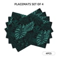 thumbnail image 2 of Placemats Set Of 4 / 6, Banana Leaves Green_A Placemats For Dining Table Indoor/Outdoors Heat Resistant Washable Placemats 18" X 12", 2 of 8