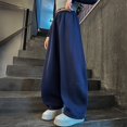 thumbnail image 2 of Coerni Girls Sweatpants Oversized Wide Leg Streetwear Thick Warm Baggy Track Pants Tennis Joggers Outfits Kids Straight Leg Trousers, 2 of 9