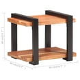 thumbnail image 4 of Mesita de noche VidaXL de madera maciza de acacia con aspecto industrial, 4 of 9