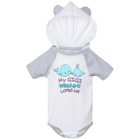 

Inktastic My Gigi Whale-y Loves Me Gift Baby Boy or Baby Girl Bodysuit