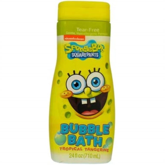 Spongebob Bubble Bath 24 Ounce Tropical Tangerine (709ml) (6 Pack